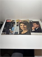 3 1960's life magazines about Kennedys