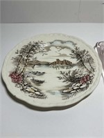 English plate and butter dish