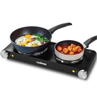 CUSIMAX Double Hot Plates Electric Burner, 1800W