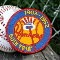1952 New York Yankees 50th Cooperstown Patch