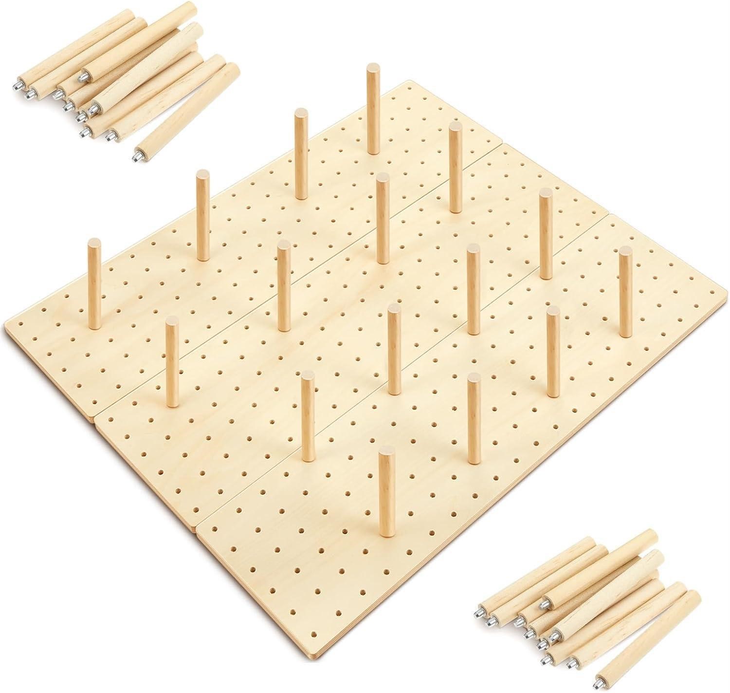 3 Pcs Wood Pegboard Drawer Organizer