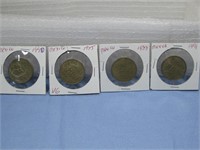Six Mexico 100 Peso Coins