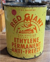 RED GIANT ETHYLENE PERMANENT ANTI-FREEZE TIN CAN