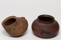 Vintage Native American Earthenware Pottery, 2