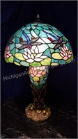Art Glass Dragonfly Table Lamp