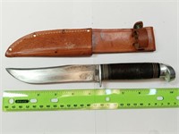 OF) vintage fixed blade knife with sheath