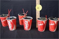 Coca Cola W/Ice Paper Fountain Drink Paper Cups