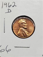 BU 1962-D Lincoln Penny