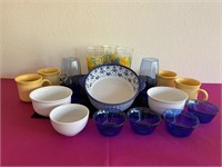Portugal, Pyrex, Yellows Blues and Whites