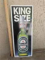Heineken King Size Lager Beer Advertising Sign