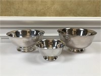 Silver plated bowl lot