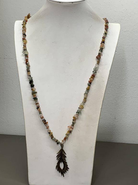 MULTI COLOR NATURAL STONE NECKLACE