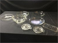 Cut glass, Pyrex, glassbake