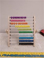 Wood beaded abacus