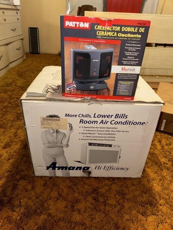 Amana Air Conditioning Unit & Ceramic Heater