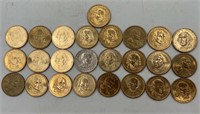 25 United States $1 Coins