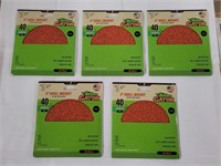 Gator - (5) 40 Grit 5" Disc Sandpaper