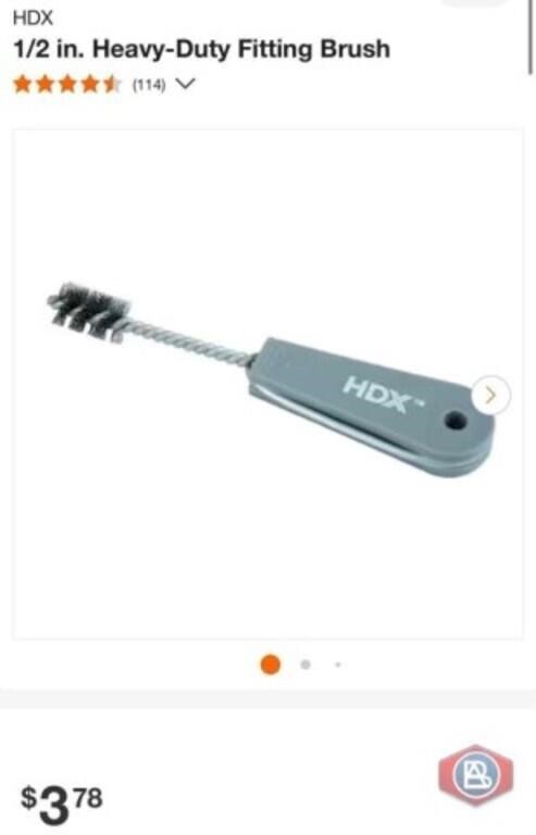 New 288 pcs; HDX 1/2 in. Heavy-Duty Fitting Brush