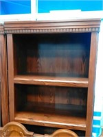 6.5' wooden book storage cabinet