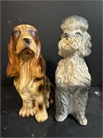 Two Dog figurines