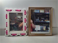 Decorated Wall Mirrors, 2 PC's