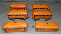 6Pc Early Lionel Passenger Cars