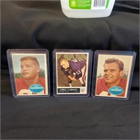 3 Football Cards 1963