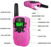 NEW - Gifts for 3-12 Year Old Girls, Easony Walkie