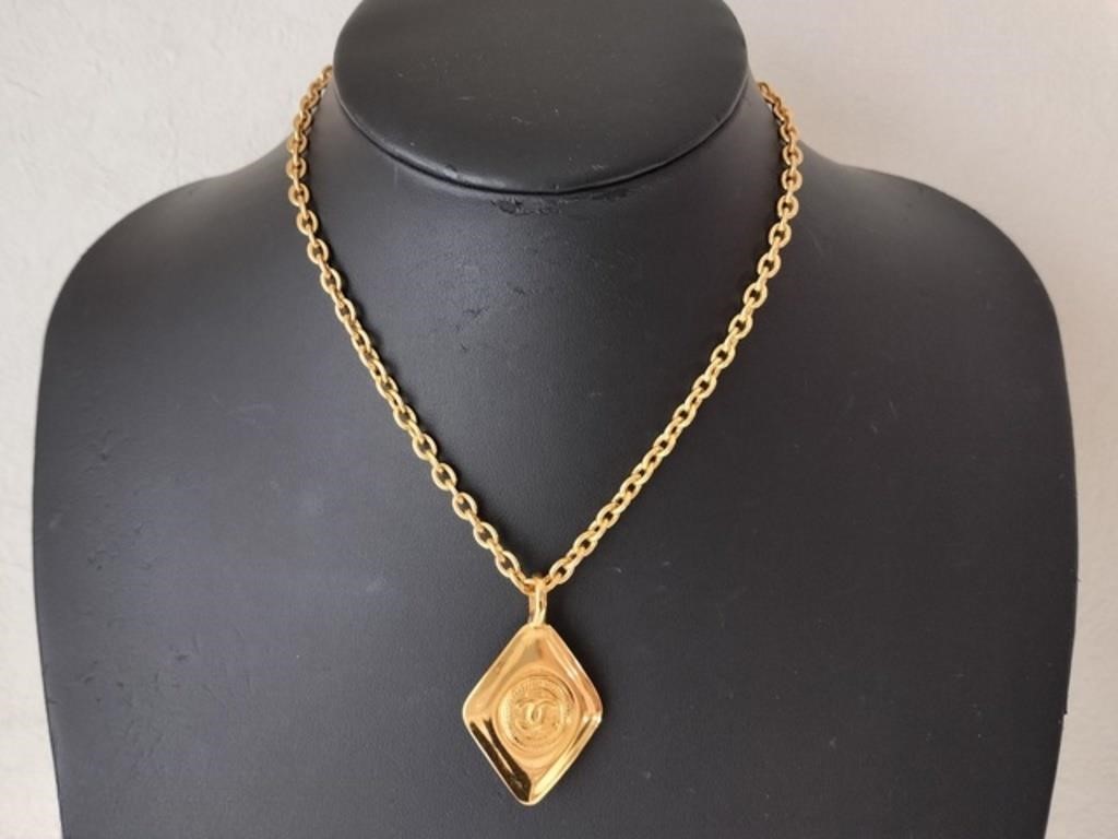 Chanel Diamond Shaped Necklace
