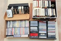 Lot of cassette and 8 track tapes, few CDs