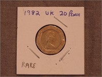 United Kingdom 1982 20 Pence Coin Very fine
