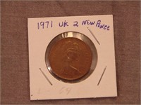 United Kingdom  1971 2 New Pence Coin