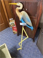 CRANE BIRD 34" TALL YARD FIGURE