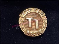 14K Gold "Roche Top Ten TT" lapel pin (2.4g)