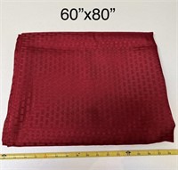 60"x80" Red Tablecloth