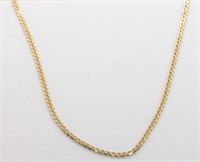 18K Gold 23.5” Curb Chain Necklace 10.0g