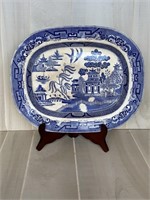 Antique Blue Willow Platter