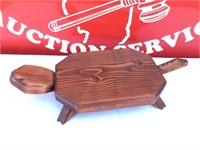 Oak Wood Turtle Amish Made Plant Holder