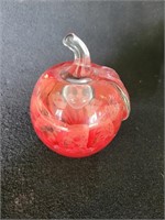 Joe St Clair Red Apple Paperweight