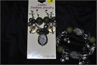 necklace, earrings and bracelet set