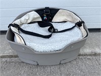 Travelin dog pet seat - grey