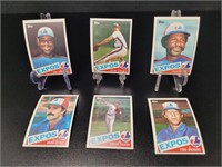 1985 Topps , Montreal Expos baseball cards