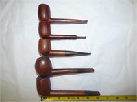 Five assorted pipes