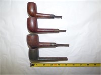 Four assorted pipes