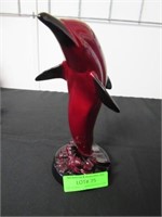 Very Desirable Royal Doulton Flambé Ware Dolphin “