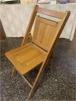 6 wooden folding chairs- ANTIOCH