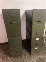 2 stacking file cabinets-BASEMENT