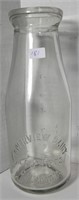 RIVERVIEW DAIRY CALEDONIA EMBOSSED MILK BOTTLE PT