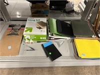 Office supplies, filing kit, folders and more.
