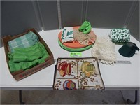 Placemats, doilies, dish towels and more